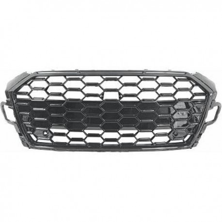 TUNING Calandra griglia AUDI A5, 2019- look Sport, nero lucido per sensori,