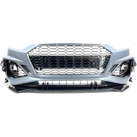 TUNING Paraurti sportivo anteriore AUDI A5 S5, 2019- look RS, nero brillante,