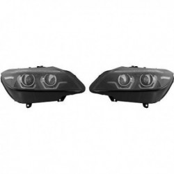 TUNING Set fari fanali anteriori XENON per BMW Z4 E89, 2009 2010 2011 2012 2013 nero, D2S con luce diurna DRL LED, con motorino, vetture con luci adattive, freccia dinamica