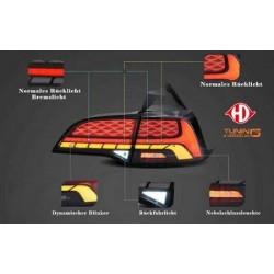 TUNING Set fari fanali posteriori TESLA MODEL 3 e Y, 2017- barra LED, rosso freccia dinamica,