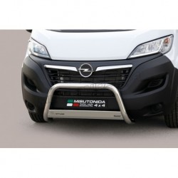 Bullbar anteriore OMOLOGATO SUV Opel Movano 2022 2023, diam 63mm, acciaio inox anche nero opaco